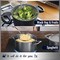 Solid Stainless Steel Spider Strainer Skimmer Ladle for Cooking and Frying, Kitchen Utensils Wire Strainer Pasta Strainer Spoon, 5.4 Inch